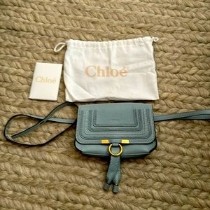 Chloe belt bag, faded blue